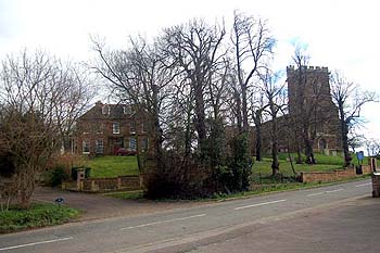 The church and former vicarage March 2007